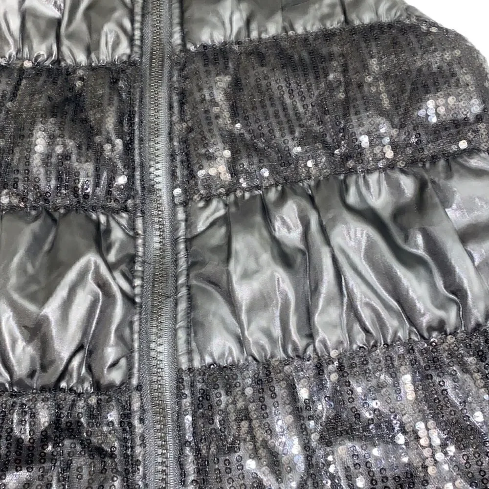 Girls Black Puffer Vest(Size Large 10-12)